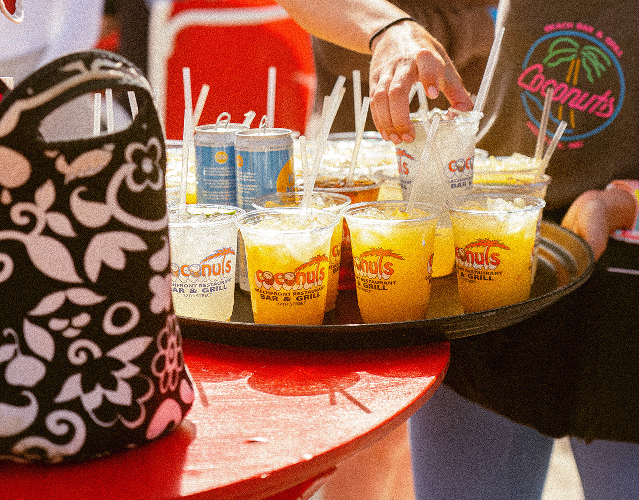 Colorful drinks at Coconuts in Ocean City